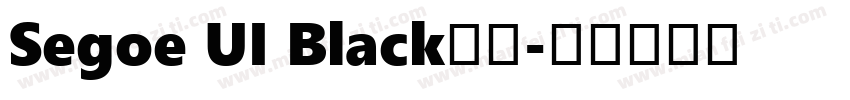 Segoe UI Black字体字体转换